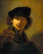 Self-Portrait with Velvet Beret Rembrandt